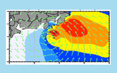 スーパー台風被害予測システムのイメージ図